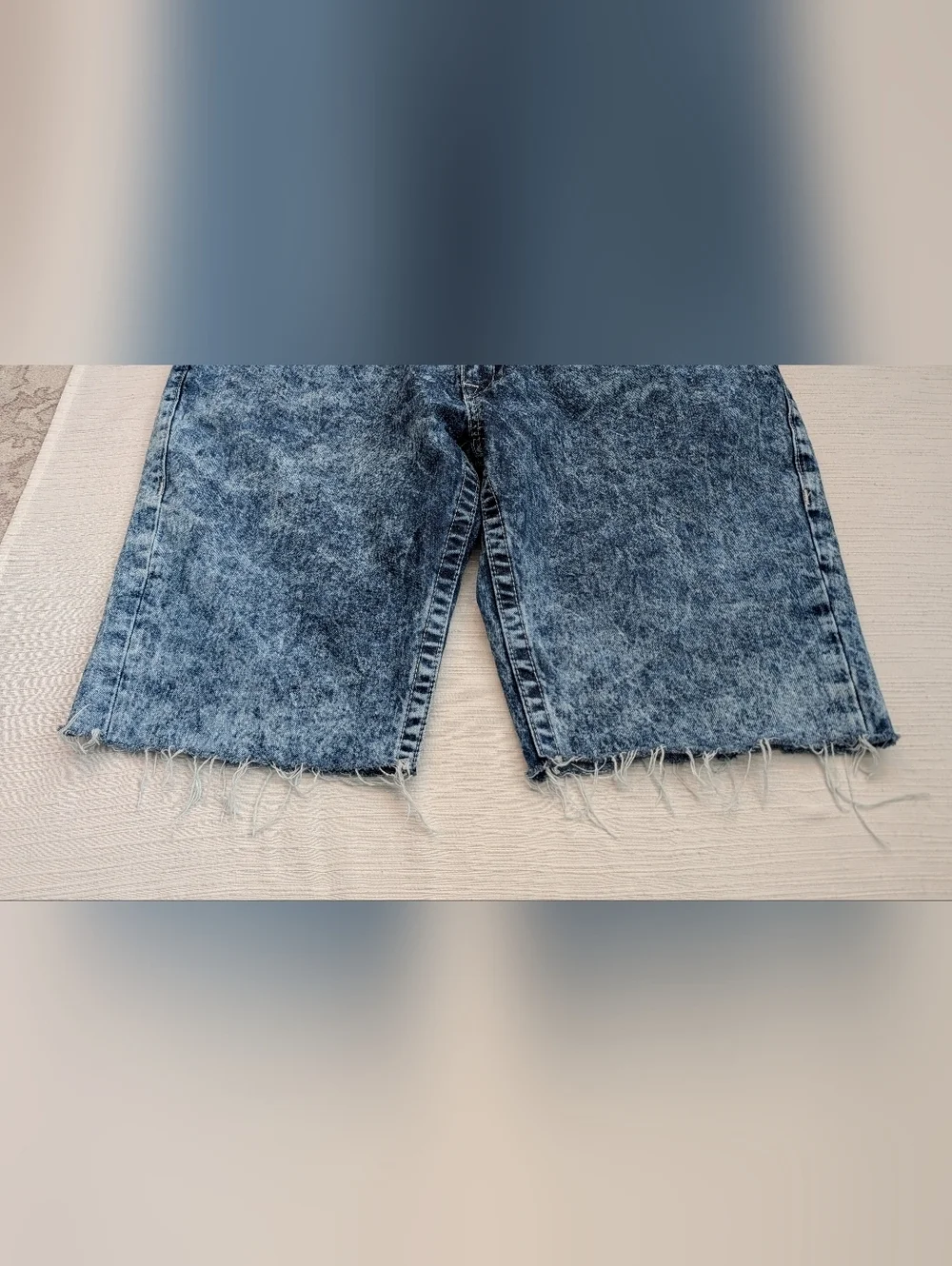 True Religion Acid Wash Denim Home Made Cut Off Short Men 42 RN#112970